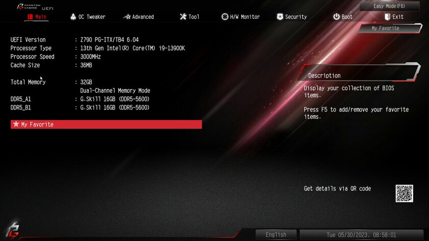 Обзор ASRock Z790 PG-ITX/TB4: надёжная, доступная и необычная — BIOS и софт. 4