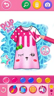Glitter Dress Coloring 6.8. Скриншот 4