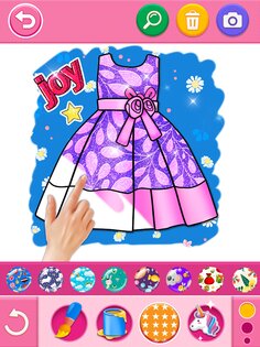 Glitter Dress Coloring 6.8. Скриншот 16