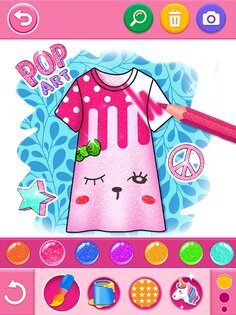 Glitter Dress Coloring 6.8. Скриншот 20