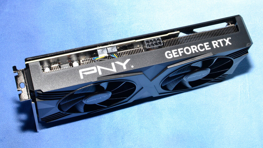 Если бы Xiaomi делала видеокарты: обзор PNY GeForce RTX 4070 Verto Dual — Дизайн корпуса. 8