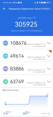 Один из немногих смартфонов, которым хочется пользоваться без чехла. Обзор Huawei nova 11i — Производительность. 1