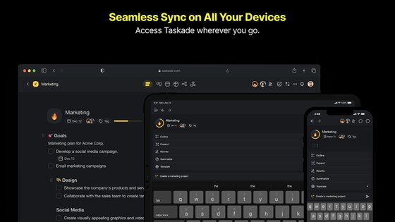 Taskade 4.11.5. Скриншот 13