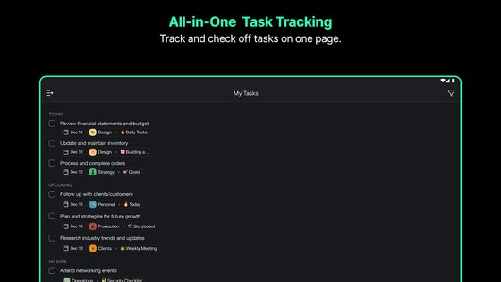 Taskade 4.11.5. Скриншот 29