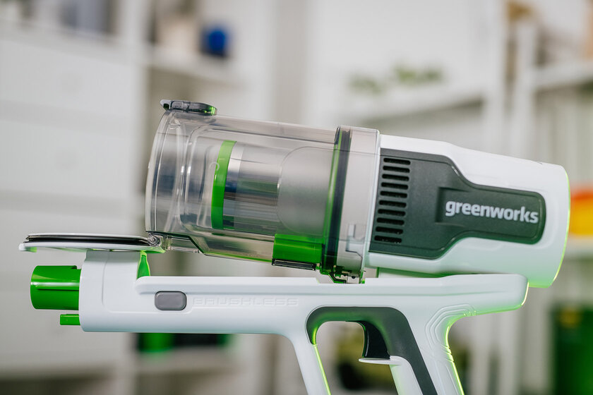 Обзор Greenworks 24В G24SVK4D: вертикальный пылесос на все случаи жизни — Дизайн корпуса. 10
