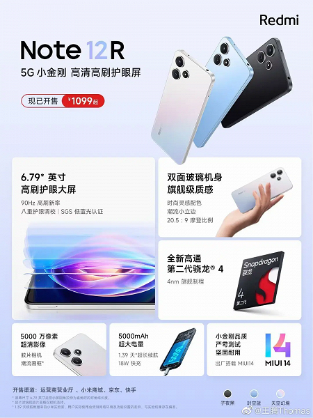 Xiaomi представила R-версию хитового Redmi Note 12. Чем интересна