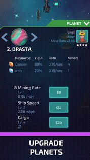 Idle Planet Miner 2.4.8. Скриншот 10