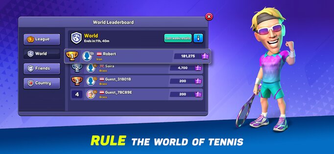 Mini Tennis 1.8.1. Скриншот 11