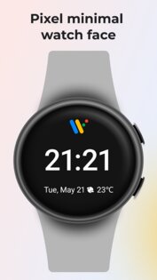 Pixel Minimal Watch Face 2.6.7. Скриншот 1