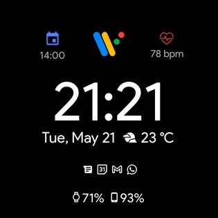 Pixel Minimal Watch Face 2.6.7. Скриншот 6