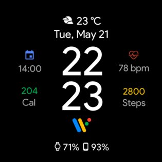 Pixel Minimal Watch Face 2.6.7. Скриншот 9
