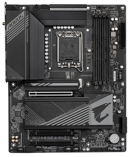Холодная, недорогая и крайне надёжная: обзор матплаты Gigabyte B760 Aorus Elite AX — Дизайн корпуса. 1