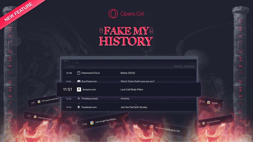 Браузер Opera GX научился подделывать историю: всё для безопасности пользователя