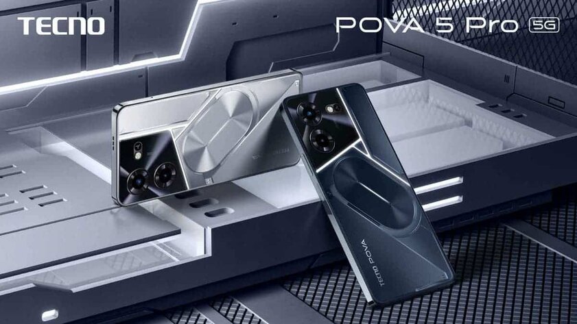 TECNO представила POVA 5 Pro 5G: с дышащей подсветкой и мощным железом для геймеров