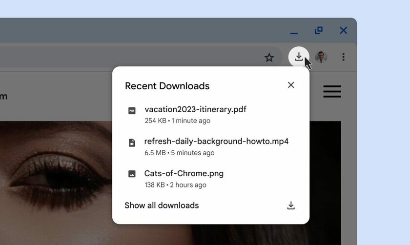 Загрузки в Chrome переместились в другое место — как вернуть старую панель снизу