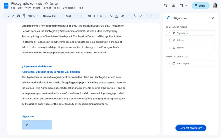 В Google Docs и Google Drive появятся электронные подписи: функцию уже тестируют