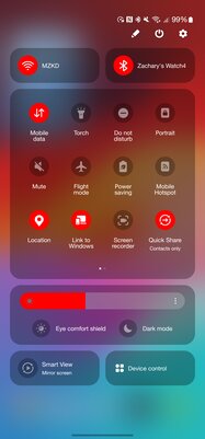 У Samsung получилась хорошая прошивка: обзор One UI 6, прямо радует — Переделанные быстрые настройки. 2