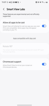 У Samsung получилась хорошая прошивка: обзор One UI 6, прямо радует — Подключение Chromecast стало удобным и работающим. 3