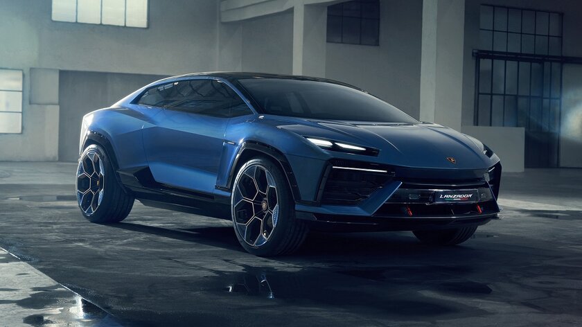 1360 лошадей, 23-дюймовые диски и дерзкий кузов: Lamborghini показала мощный электрокар Lanzador