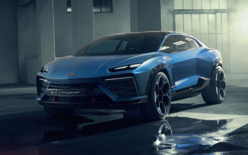 1360 лошадей, 23-дюймовые диски и дерзкий кузов: Lamborghini показала мощный электрокар Lanzador