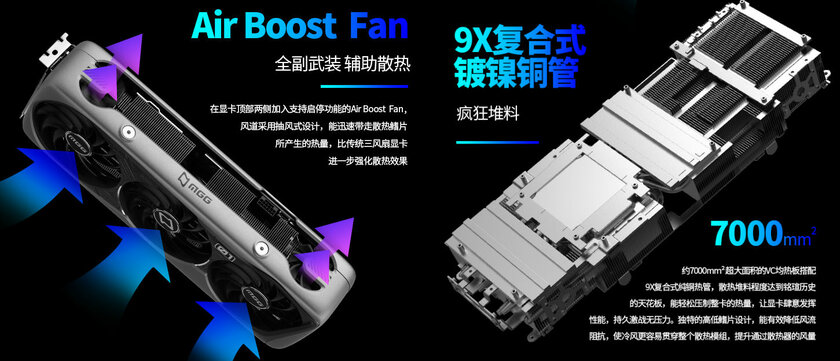 MaxSun представила первую в мире RTX 4090 с пятью вентиляторами и экраном на магнитах