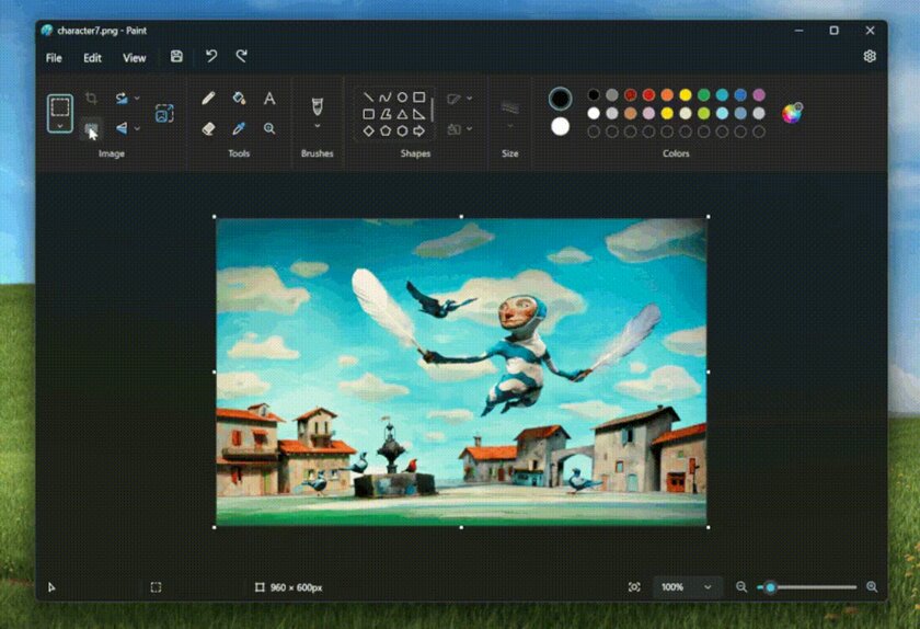 Paint в Windows 11 научился удалять фон одним кликом