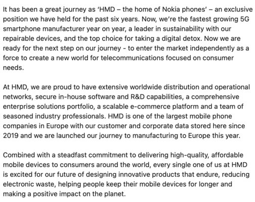 Имя Nokia уже не в почёте? HMD будет выпускать смартфоны под собственным брендом