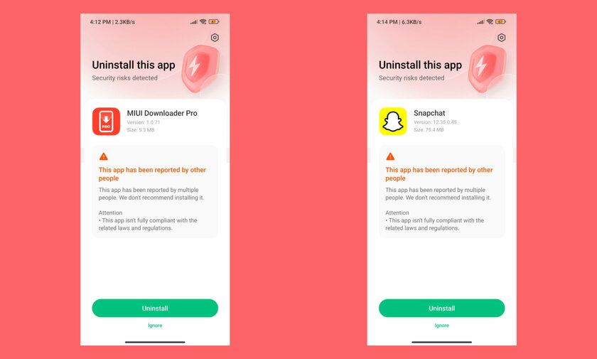 MIUI начала мешать установке приложений из Google Play — появляется угрожающий баннер