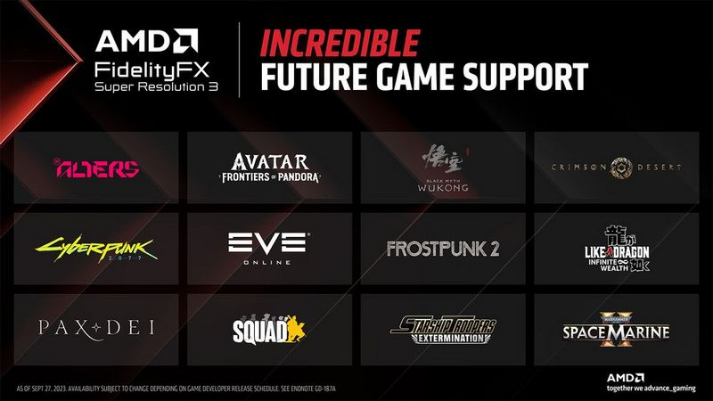 Технология AMD FSR 3 с генерацией кадров уже доступна в некоторых играх: в каких именно