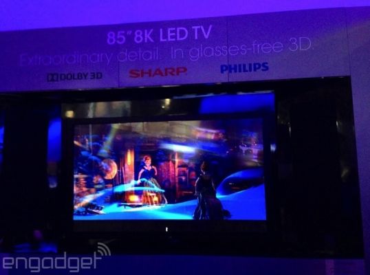 Sharp представила телевизор с разрешением 8К