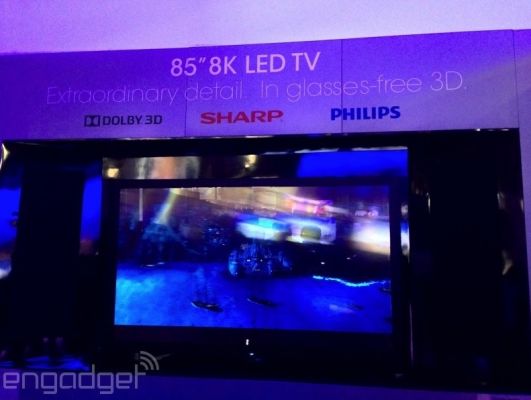 Sharp представила телевизор с разрешением 8К