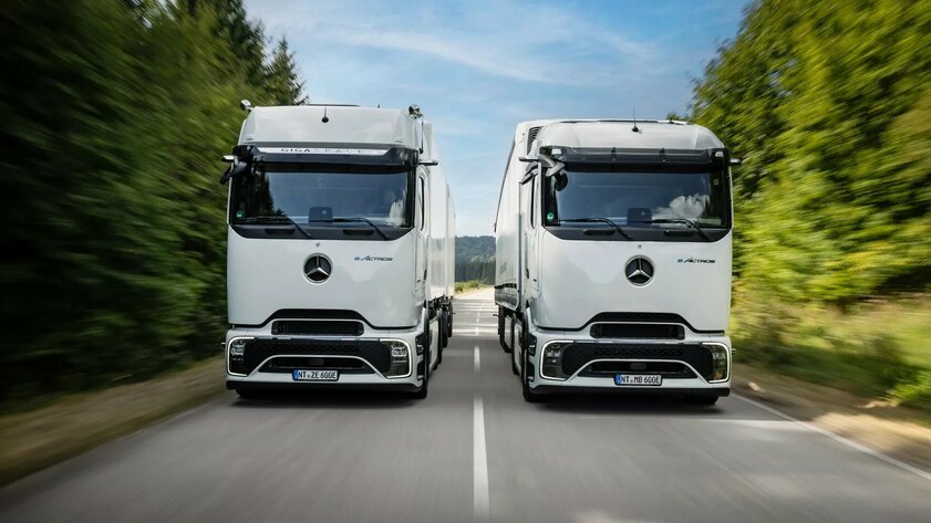 Mercedes бросает вызов Tesla: представлен электрогрузовик eActros 600 для дальних перевозок