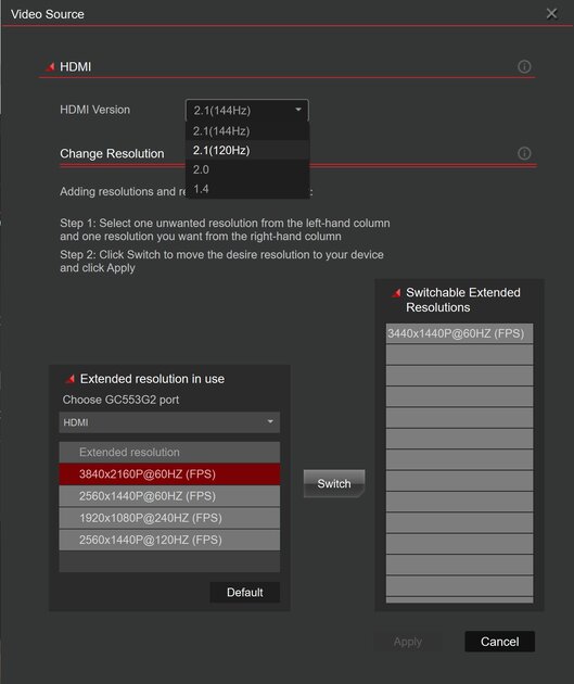 Мечта стримера с огромным бюджетом на железо: обзор AVerMedia Live Gamer Ultra 2.1 — Софт и настройки. 1