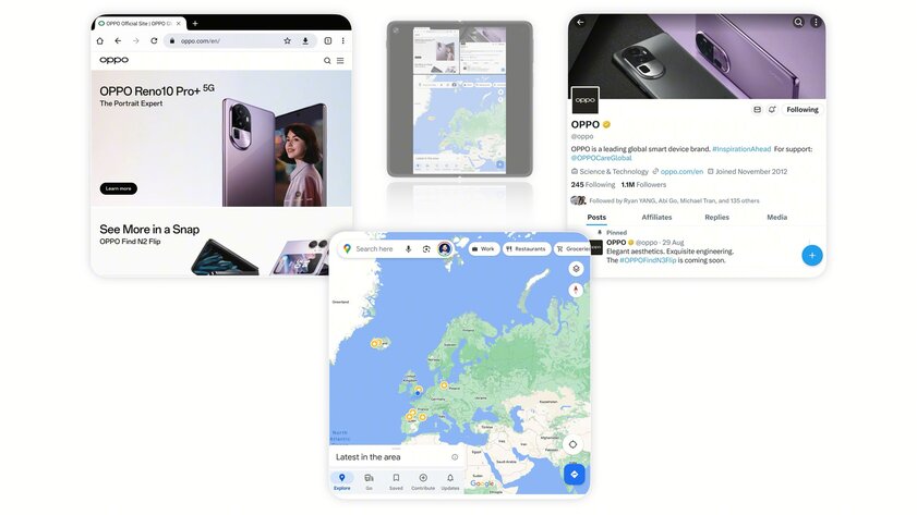 Складные флагманы с прочнейшим шарниром: OPPO представила Find N3 и Find N3 Flip