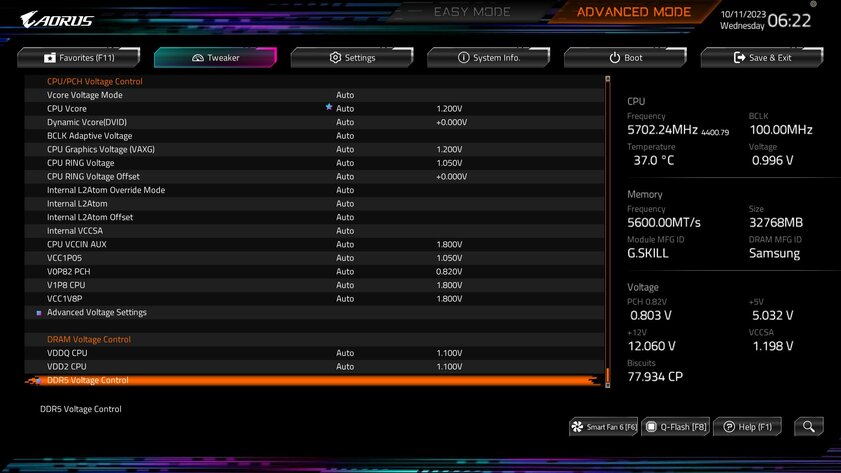 Всё что только нужно, но по слишком высокой цене: обзор Gigabyte Z790 Aorus Master X — BIOS и софт. 3