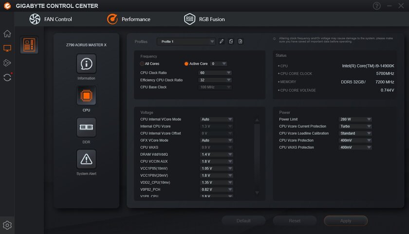 Всё что только нужно, но по слишком высокой цене: обзор Gigabyte Z790 Aorus Master X — BIOS и софт. 8