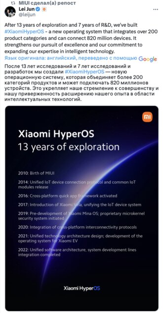 Изучаем HyperOS — замену MIUI. Что изменили, зачем переименовали и Android ли внутри — 95%, что от MIUI отказались полностью. Но ведь остались 5%.... 1