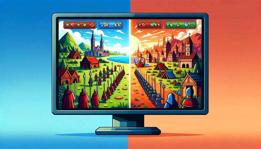 Эта утилита разделяет экран Windows на 2 части, чтобы играть с другом. Реально работает