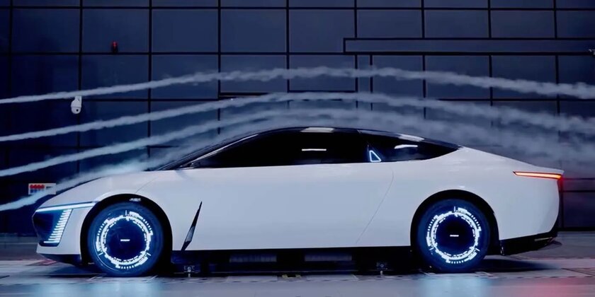 Дисплей в бампере, колёса с подсветкой и лучшая на рынке аэродинамика: Chery показала передовой концепт электрокара