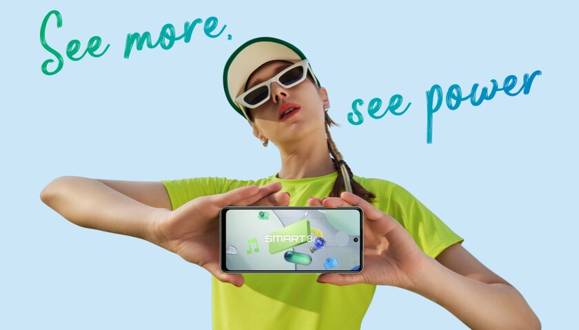 Представлен Infinix Smart 8 — невероятно дешёвый смартфон с большой батарейкой