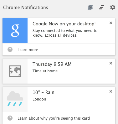Последняя альфа-версия браузера Chrome интегрирована с Google Now