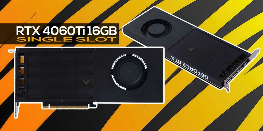 Представлена самая необычная RTX 4060 Ti: она занимает всего один слот и при этом не перегревается
