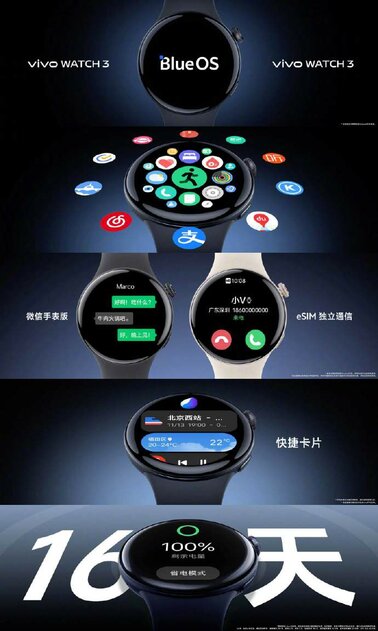 Vivo представила Watch 3: первые умные часы бренда с системой Blue OS