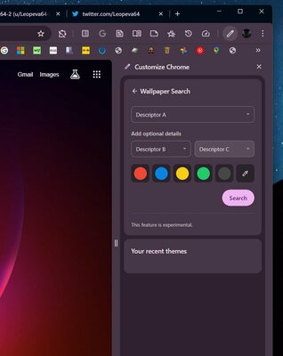 Искусственный интеллект поможет подобрать обои для Google Chrome