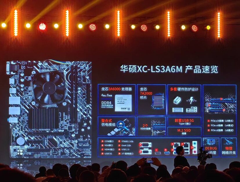 Представлены китайский процессор Loongson 3A6000 и первая материнская плата с его поддержкой и функцией разгона