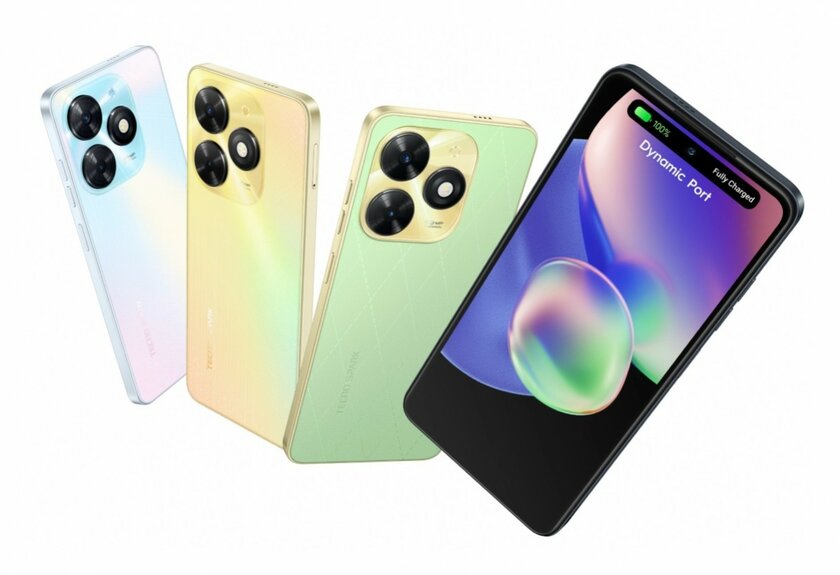 Представлен Tecno Spark 20C: смартфон с Helio G36, 8/128 ГБ памяти, камерой 50 Мп и анимацией в стиле Dynamic Island