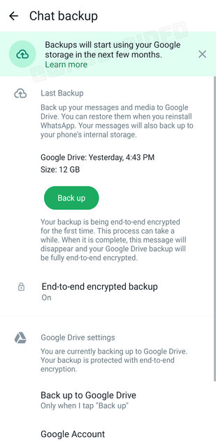 WhatsApp* перестанет предлагать безлимитное хранилище для резервных копий