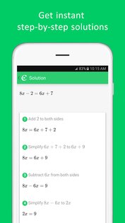 Cymath – математический решатель 2.45. Скриншот 2
