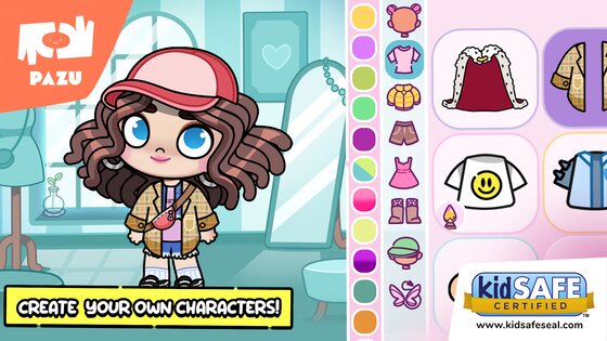 Pazu Avatar Maker – создание персонажа игра в одевалки 1.10. Скриншот 1