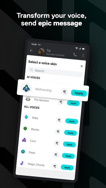 Для Telegram на Android вышел мод, меняющий голос в аудисообщениях и звонках